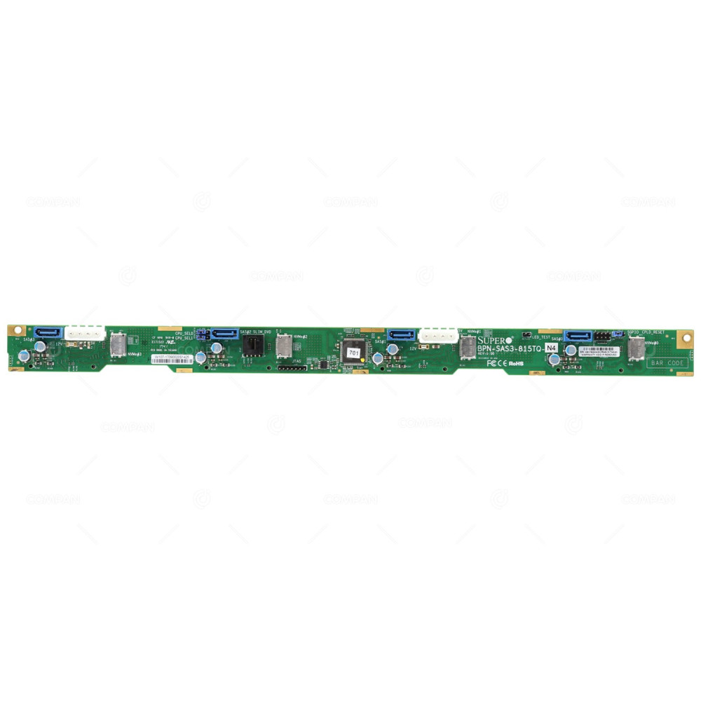 BPN-SAS3-815TQ-N4  SUPERMICRO 4 PORT 3.5 LFF SAS3 SATA3 NVME 1U HYBRID BACKPLANE FOR SYS-6019U-TN4RT